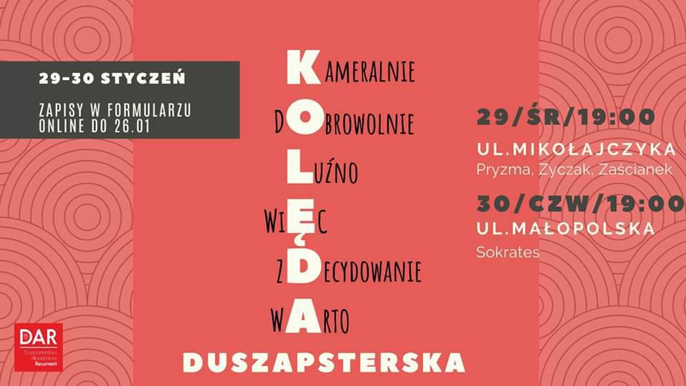 Kolęda w akademikach 2020